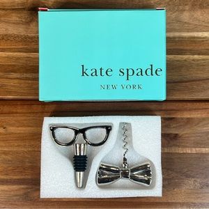 Kate Spade Lenox Wine Stopper & Corkscrew Set